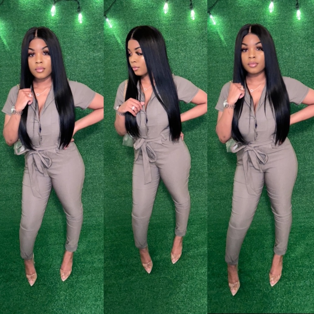 Olive green jumpsuit